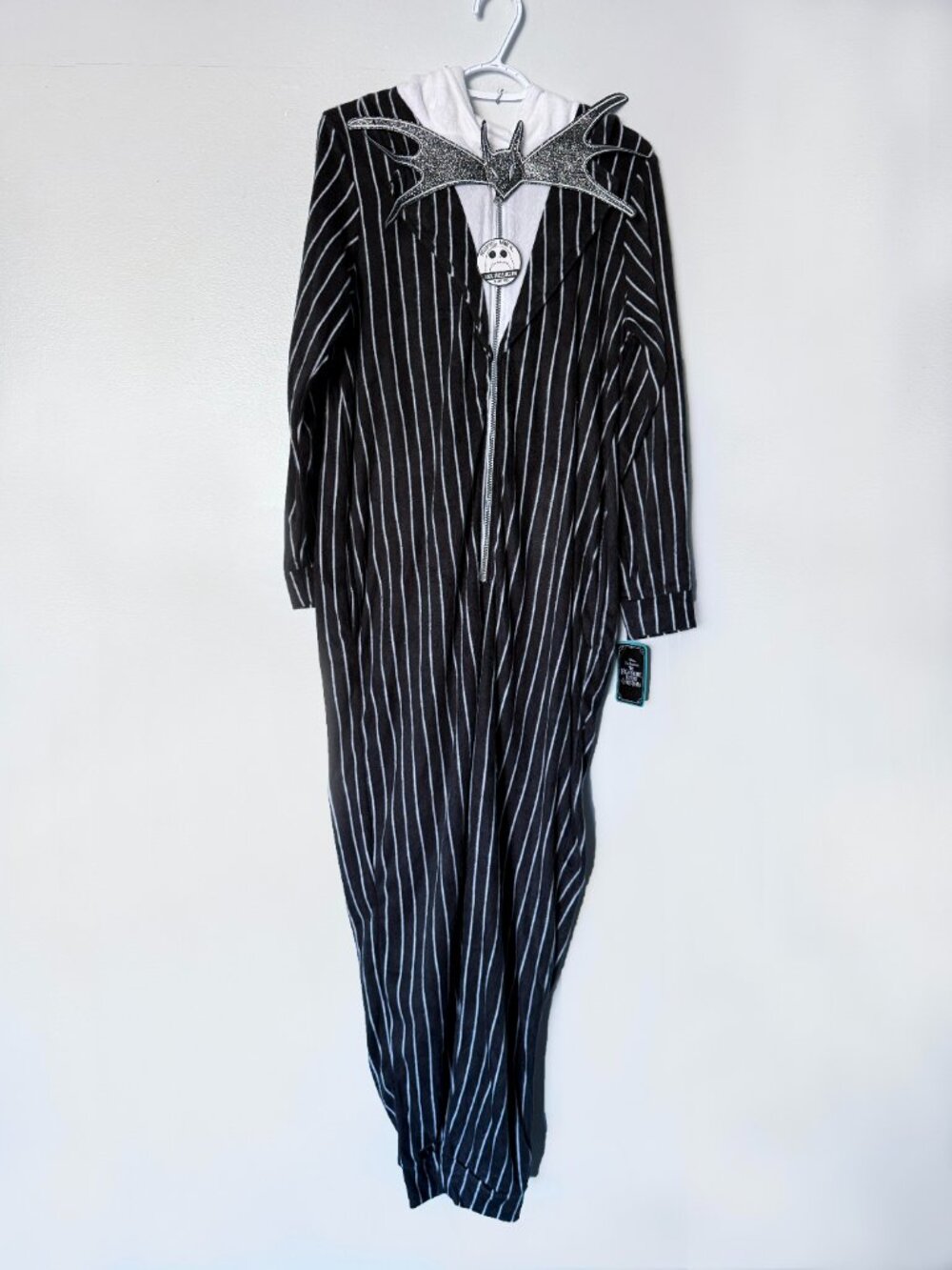 NWT L Nightmare Before Christmas JACK SKELLINGTON jumpsuit union suit costume